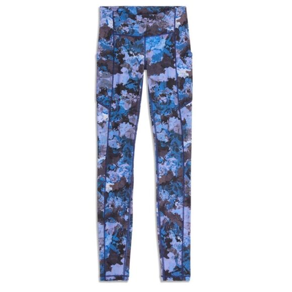 lululemon Speed Up Full-On Luxtreme Legging Screen Camo Purple & Blue Size 2 - Picture 2 of 14